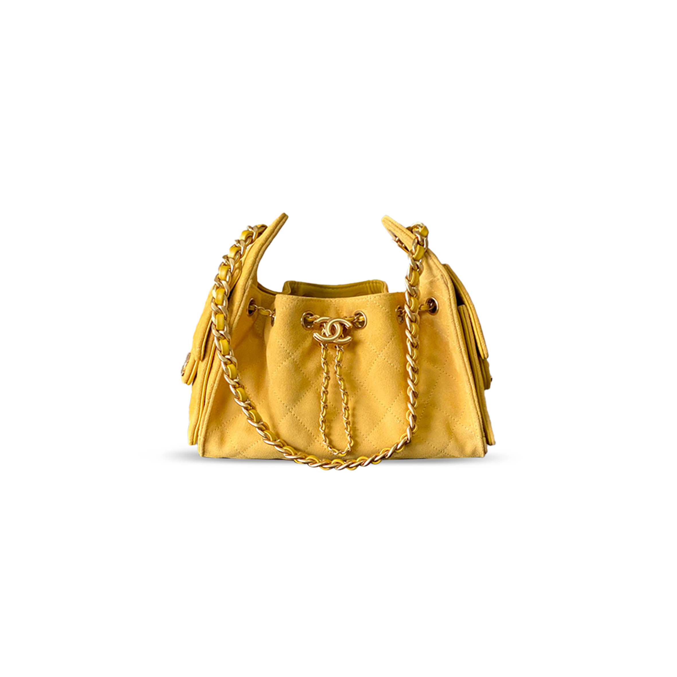 CHANEL 25 MINI HOBO BAG SUEDE AND CALFSKIN AS5631 (22*20*12.5cm)